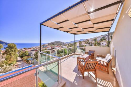 Kalkan Villa | VILLA MYSTIC Private Pool-Garden & Sea Views in Central Location