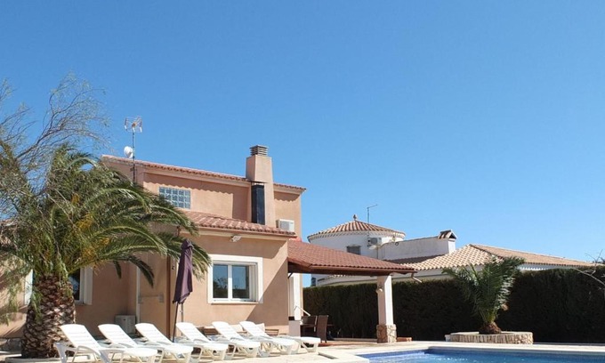 Les Tres Cales Villa | Villa Nerea with air conditioning & private swimming pool only 400m to the beach ideal for families