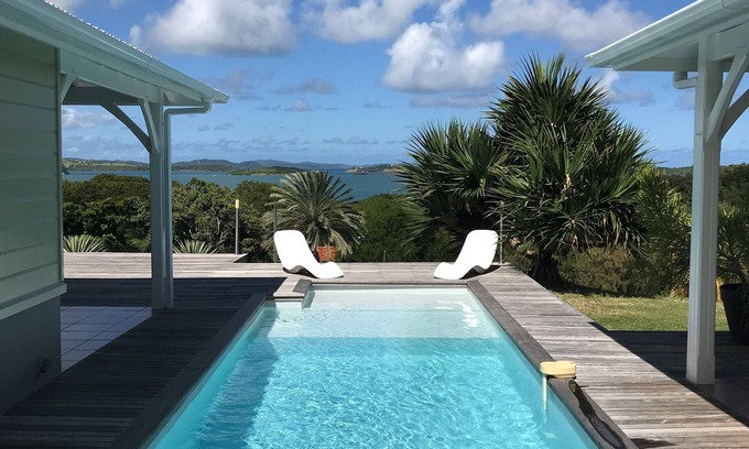 Le Francois Villa | VILLA ON CAP EST WITH PANORAMIC VIEW OF THE LAGOON AND THE ILETS OF FRANÇOIS.