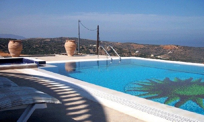 Milatos Villa | Villa Orianna with Private Pool + Jacuzzi with Fantastic Sea and Mountain Views