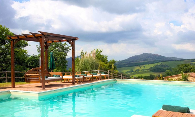 Radicondoli Villa | Villa Poggialto, breathtaking views, large pool and private spa in luxury