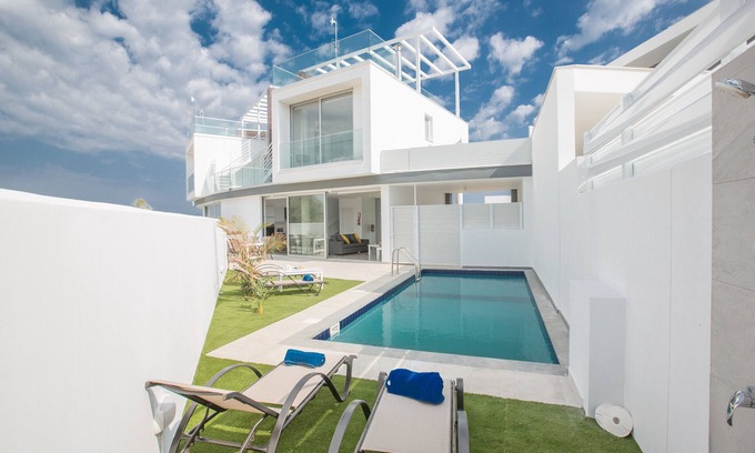 Protaras Villa | Villa Prol23, New and Modern 2bdr Protaras Villa with Pool, Close to the Beach