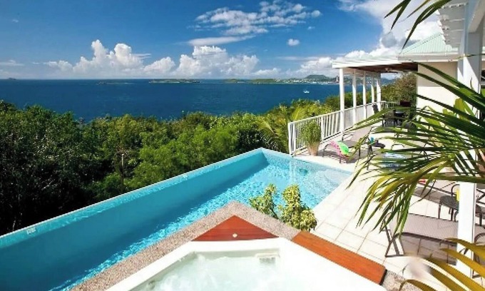 Great Cruz Bay Villa | Villa Splendore: The Ideal Getaway with Pool, Spa, A/C, and Close to All Cruz Bay Has to Offer