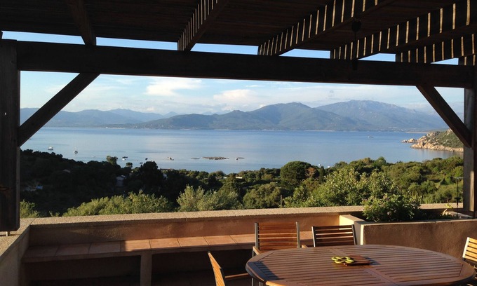 Belvedere-Campomoro Villa | Villa with swimming pool, 10 mn walk from the beach, exceptional sea view