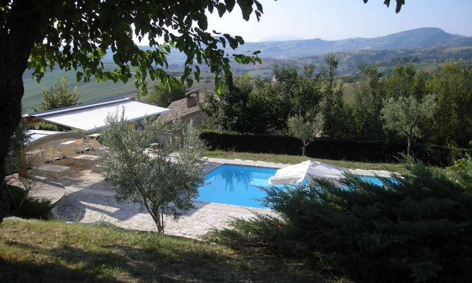 Falerone Villa | Villa with pool, few minutes from the beach, with magnificent view