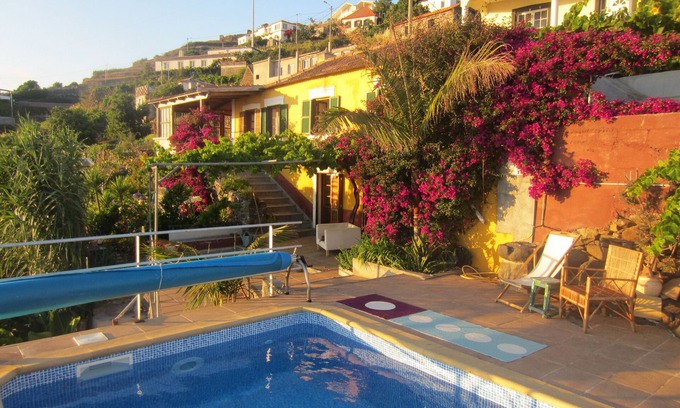Paul do Mar Villa | Villa with private pool, large garden and stunning sea view