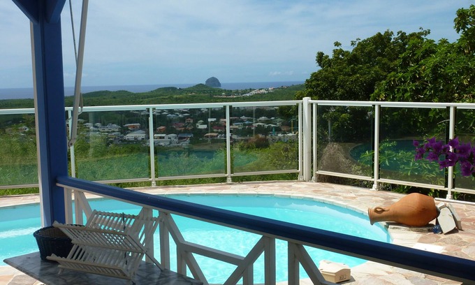 Riviere-Salee House | Villa with private pool, sea view/Diamond rock, 3 bedrooms, 2 shower rooms, 2 toilets,
