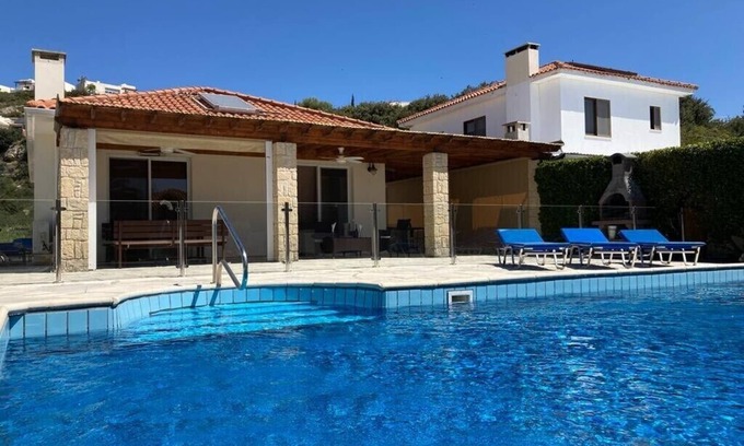 Pissouri Villa | Villa With Private Pool, WiFi, Mature Garden,Superb Bay Position, Near Beach
