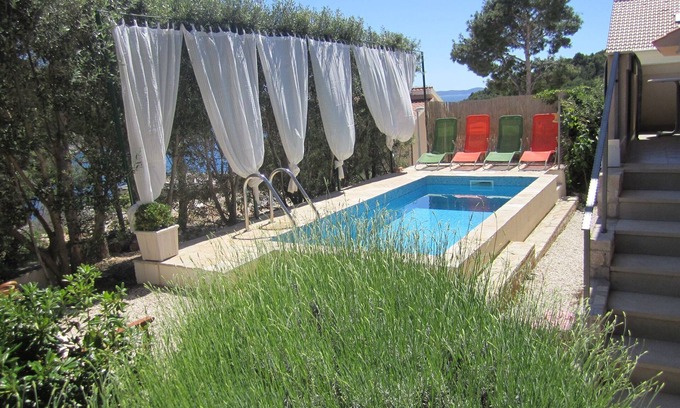 Cove Osibova (Milna) Villa | Villa with Private Pool And Sea Views ★ 40 Meters From The Sea island Brac