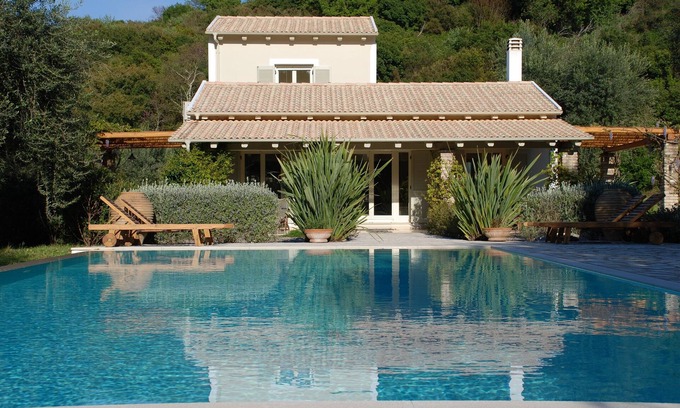 Petaleia House | Villa with Private Pool set in a Large Garden in Avlaki near Kassiopi. EOT/MHTE