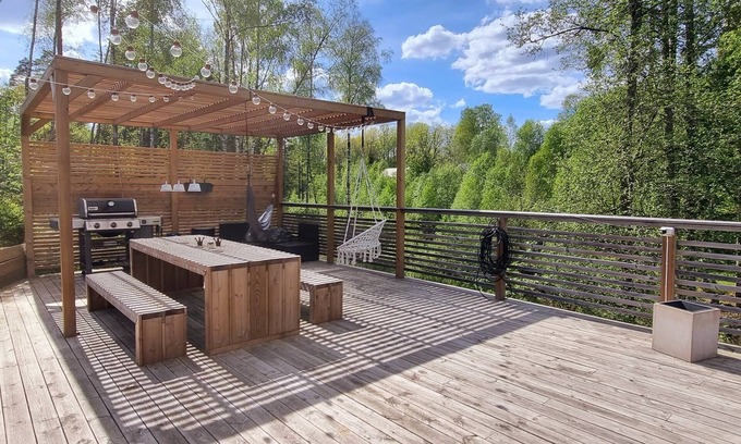 Sandared Villa | Villa with sauna and close nature for the nwhole family