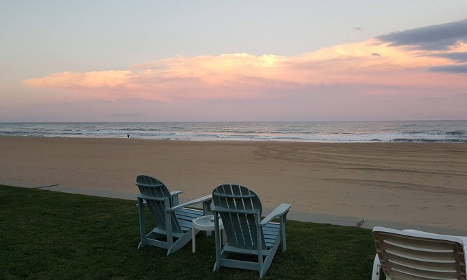 Northeast Virginia Beach Condo | Virginia Beach Oceanfront Studio, Lawn, Boardwalk, Pool, Beach