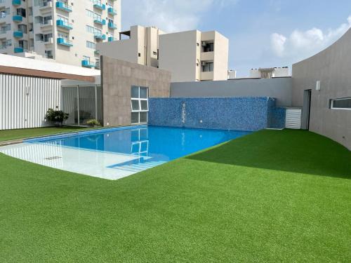 Veracruz Apartment | Vista a Playa con Alberca en Blvd principal frente al Mar 3hab