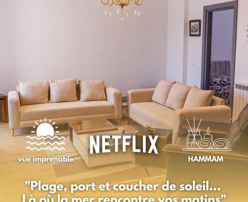 Algeria Apartment | vue sur mer avec hammam et accès direct à leau