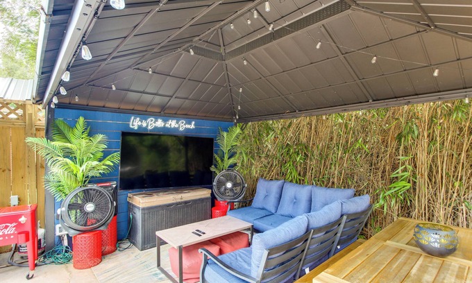 Mississippi City House | Walk to Beach, Gazebo w/Hot Tub: Gulfport Gem!
