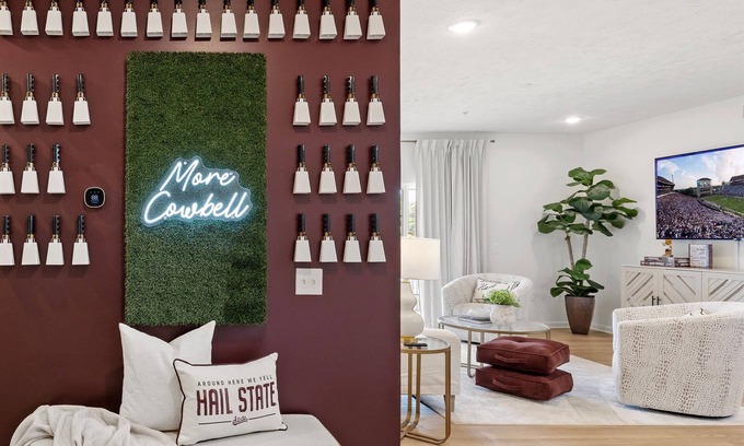 Starkville Condo | Walk to Davis Wade Stadium, Pet Friendly, King Bed