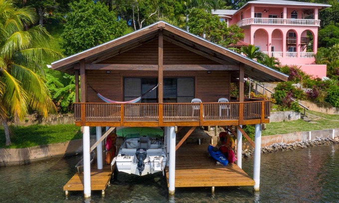 Jonesville House | Waterfront 1 Bedroom Boat House, South Shore - Kayak, Snorkel, Dive, Pool, Wi-fi