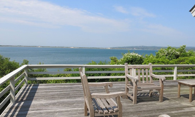 Chilmark House | Waterfront, 4-bed/4-bath Contemporary on Menemsha Pond with Private Beach & A/C