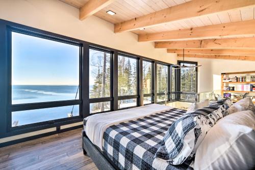 Two Harbors House | Waterfront Cabin on Lake Superior with Fire Pit