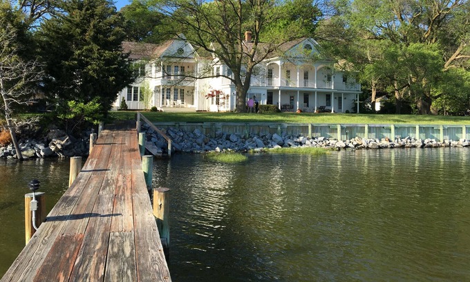 Bozman House | Waterfront Estate w/Pool, Dock, Sunset views near St. Michaels, sleeps 12+