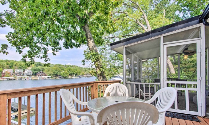 Lake Ozark Cottage | Waterfront Lake Ozark Retreat w/ Dock + View!