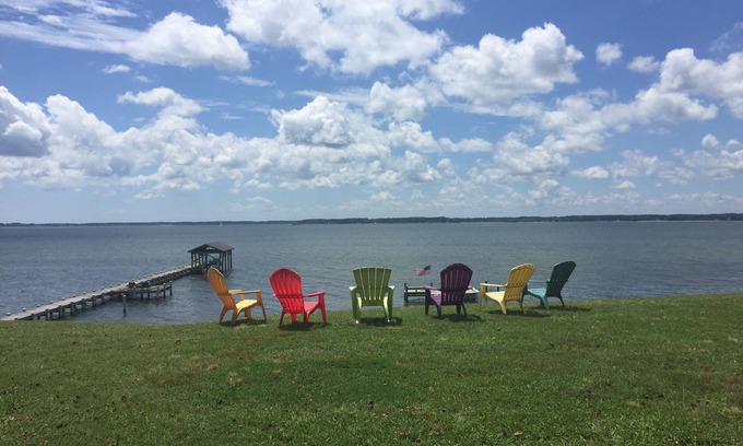 Deltaville House | Waterfront River Home- Chesapeake Bay, Deltaville, VA. Pier and private beach
