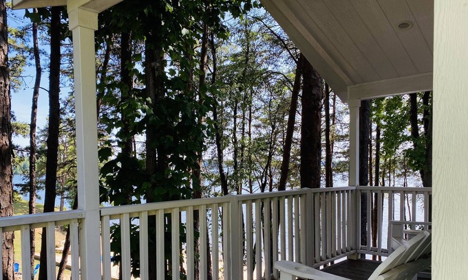 Steele Creek House | Waterfront Studio Cabin With Private Porch #13 at Long Cove Resort by Redawning