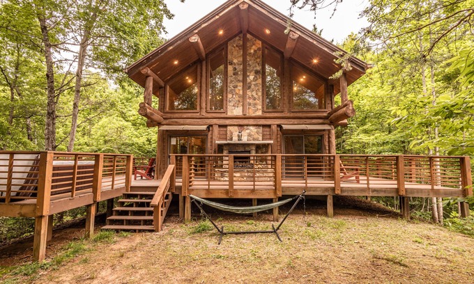 Bryson City Cabin | Watershed 1 - Modern-Rustic, Luxury, One King Bedroom Cabin