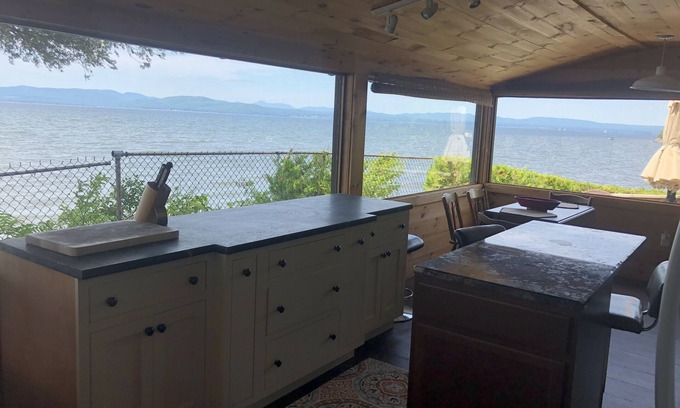 Malletts Bay Cottage | Welcome to Cedar Ledge! 270 Degree View of Lake Champlain