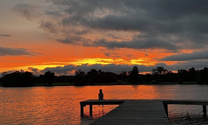 Dayton House | Welcome to Sunset Escape at the Lake! Private Dock, All Seasons Deck and More!