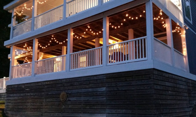Titus House | What a view of our beautiful Lake Jordan. This cabin is sure to charm you .