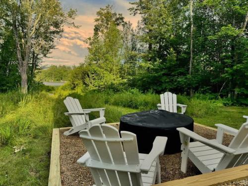 Lochmere House | Winnisquam Landing Lakefront Firepit Deck