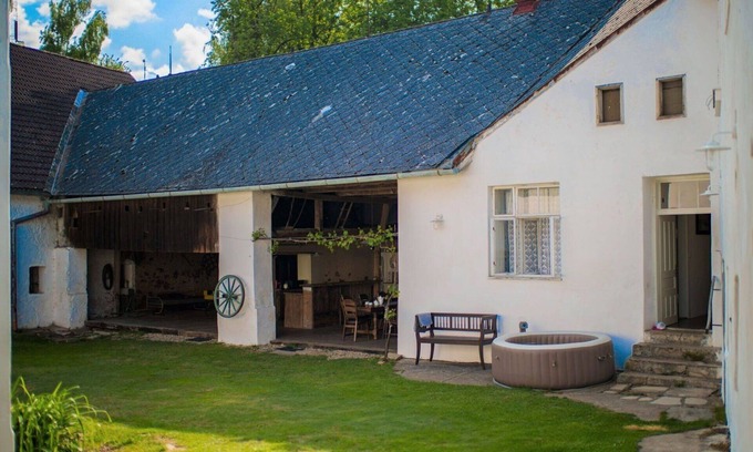 Kojetice House | Wonderful private villa for 22 guests with WIFI, hot tub, patio, pets allowed and parking