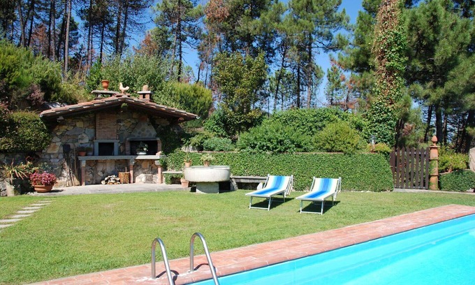 SantʼAndrea di Compito Villa | Wonderful private villa with WIFI, private pool, A/C, TV, terrace and panoramic view, close to L.