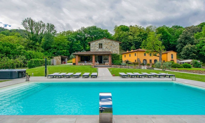 Dicomano Villa | Wonderful private villa with hot tub, A/C, private pool, WIFI, TV, balcony and pets allowed
