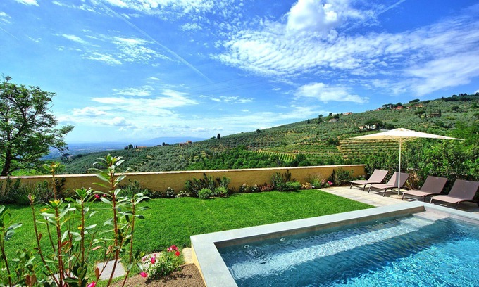 Vinci Villa | Wonderful private villa for 4 guests with A/C, private pool, WIFI, TV and panoramic view