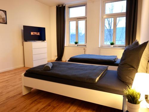 Bernburg Apartment | Work & Stay mit Wasserblick