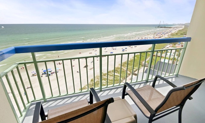 Cherry Grove Beach Condo | WOW Oceanfront Views Oceans 1016 Corner/Pool/King Stroll to Dining/Grocery/Music
