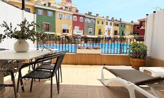 Port Saplaya Apartment | Your Poolside Paradise by the Sea