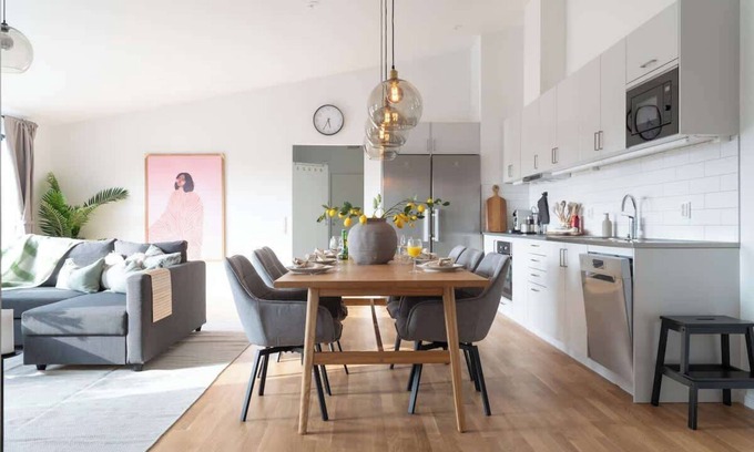 Bastad Condo | Youthful 3BR Flat w Balcony and Hobby Game Board