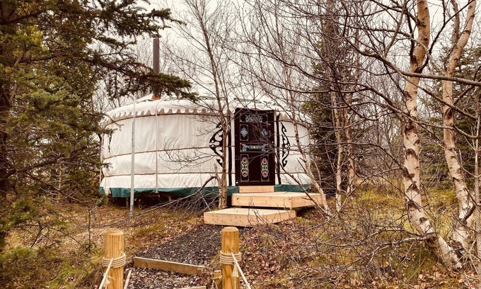 Selfoss RV Rental | Yurt Freya is a traditional Mongolian yurt with a little extra.