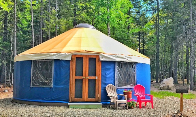 Southwest Harbor Cottage | Yurt Glamping on the Quiet-side of Acadia National Park!