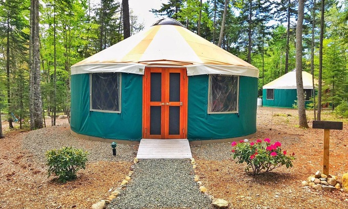 Southwest Harbor Cottage | Yurt Glamping on the Quiet-side of Acadia National Park!