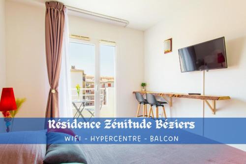 Beziers Apartment | Zenitude Résidences - Studio privé - Balcon Clim Self-Checking Animaux Bienvenus