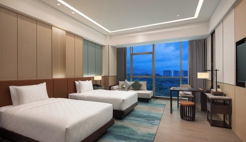 Standard Room, 2 Double Beds, City View