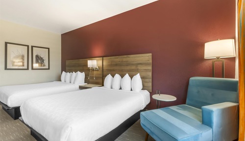 Standard Room, 2 Queen Beds, Non Smoking, Refrigerator & Microwave