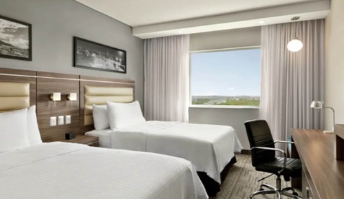 Room, 2 Double Beds, Refrigerator