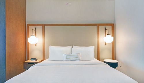 Suite, 1 King Bed with Sofa bed (Hearing Accessible)