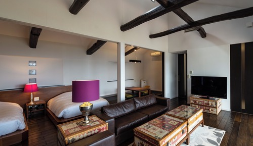Twin Room with Tatami Area and Open-Air Hot Spring Bath, Mt.Fuji View [Oki no Ne], Non Smoking