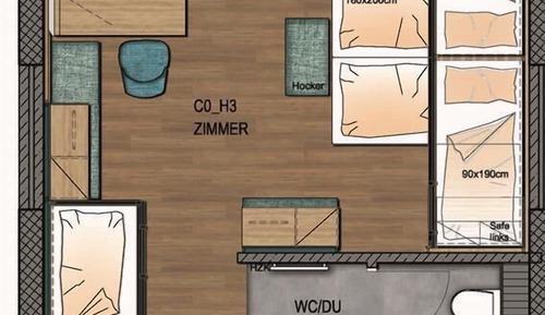 Studio Suite, Multiple Beds, Ground Floor